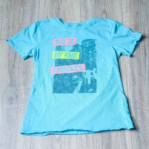 Nike Teal/Pink Graphic Tee "Do It In The Streets"